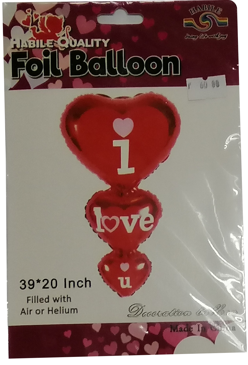 Foil Balloons I Love You Heart 3 Layer