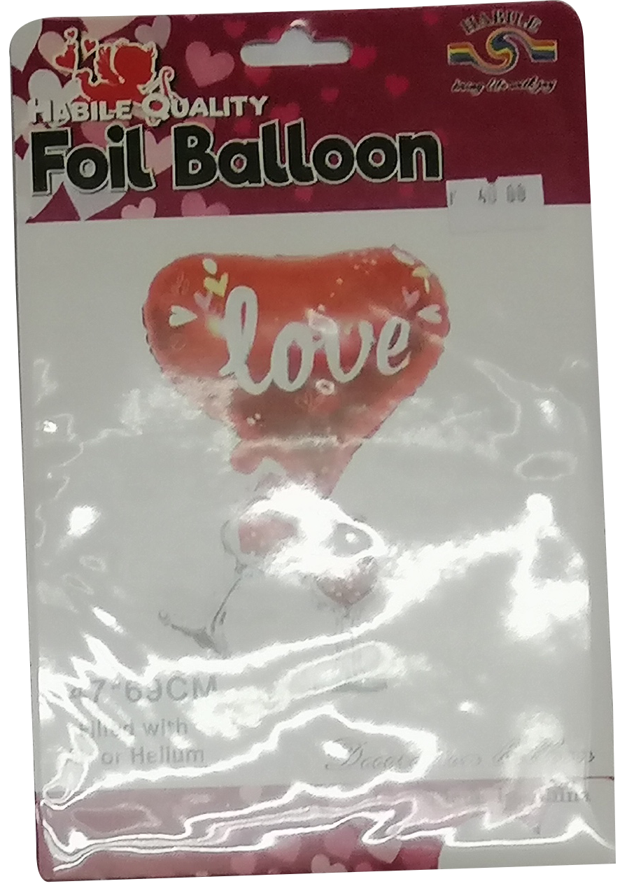 Foil Balloon Love Champagne