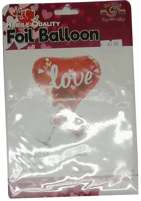 Foil Balloon Love Champagne