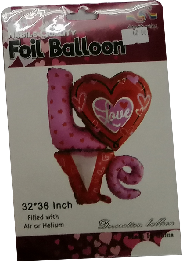 Foil Balloon Love