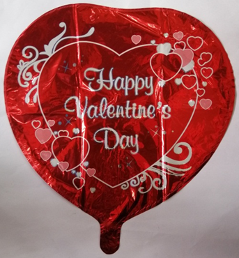 Foil Balloon Happy Valentine's Day