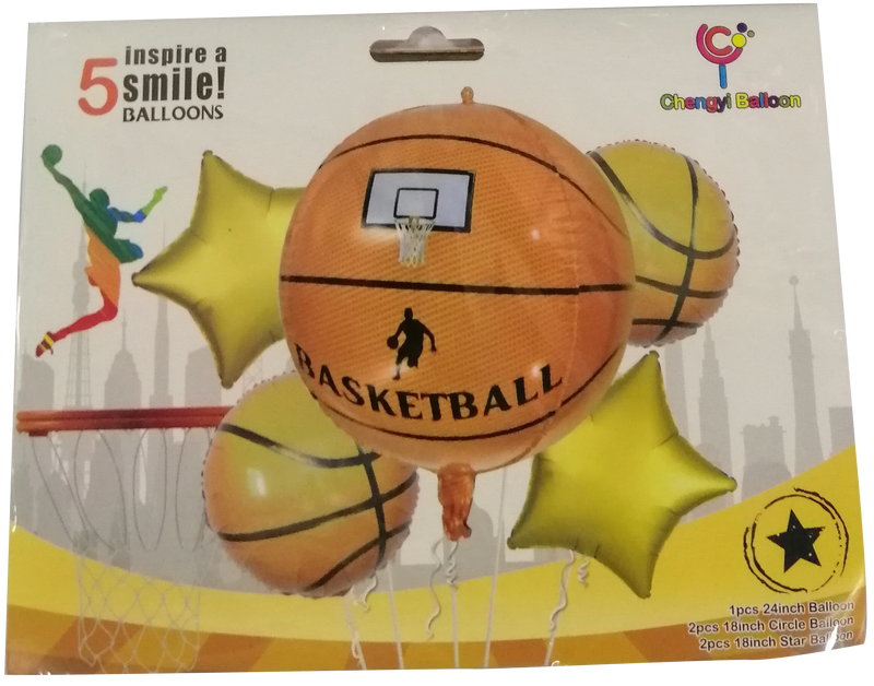 Foil Balloon Round Basketball