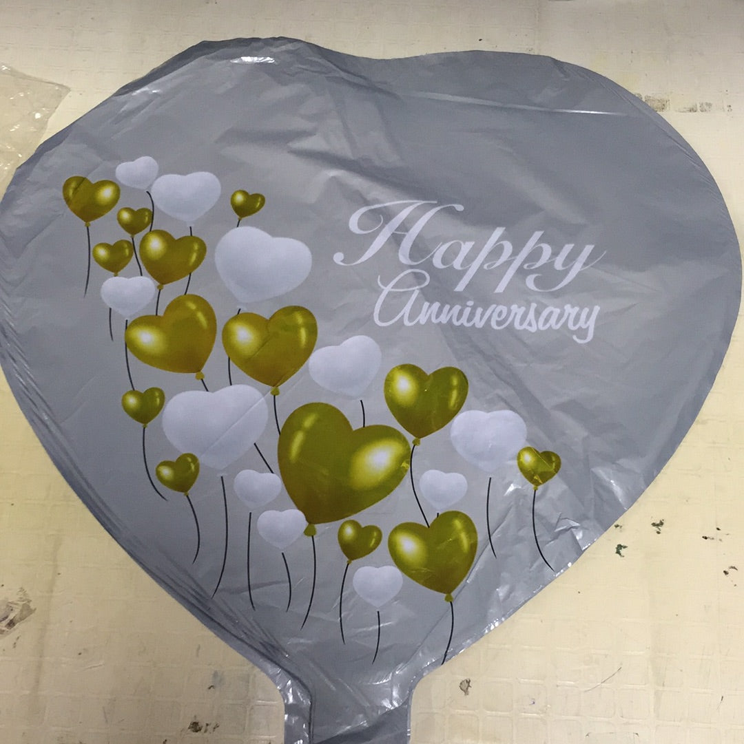 Foil Balloon Round Happy Anniversary