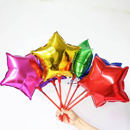 Foil Balloon Star with Stick