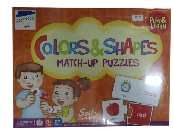 Puzzle Colors and Shape Match Up Box