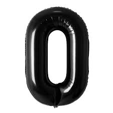 Foil Balloons Number (1FT) Black