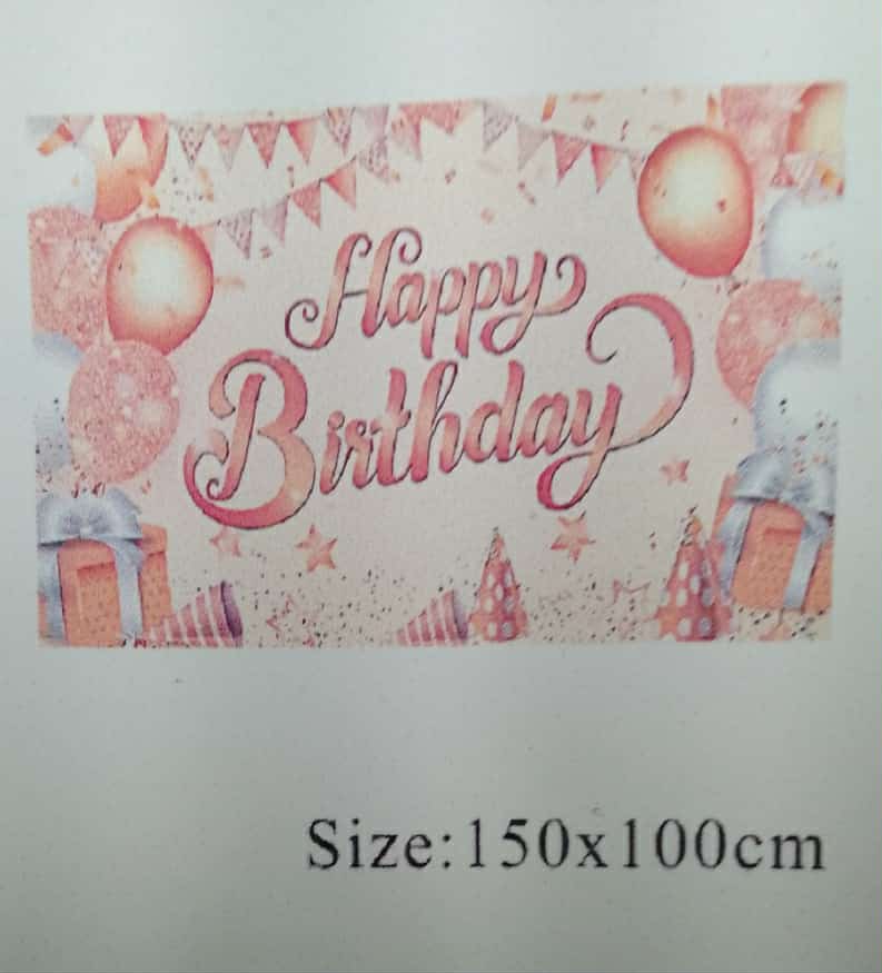 Cloth Banner Happy Birthday GIRL