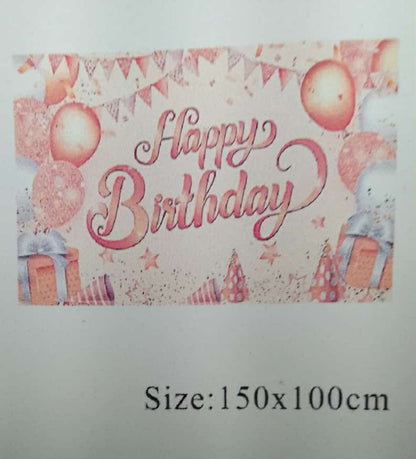Cloth Banner Happy Birthday GIRL