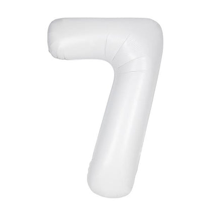 Foil Number Balloon (1FT) WHITE