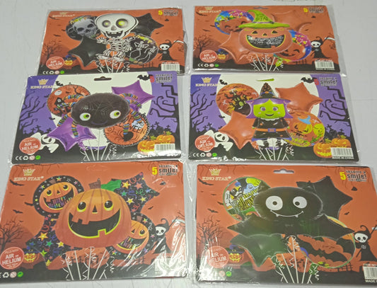 Foil Balloon Set (5in1) Halloween