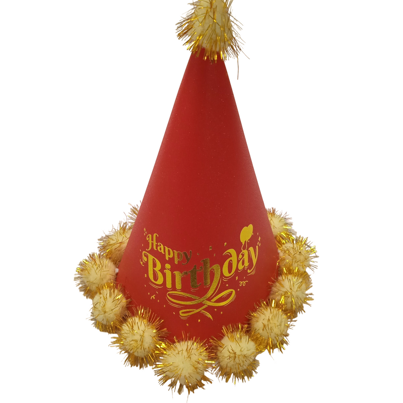 Hat Cone Adult Happy Birthday Glitter