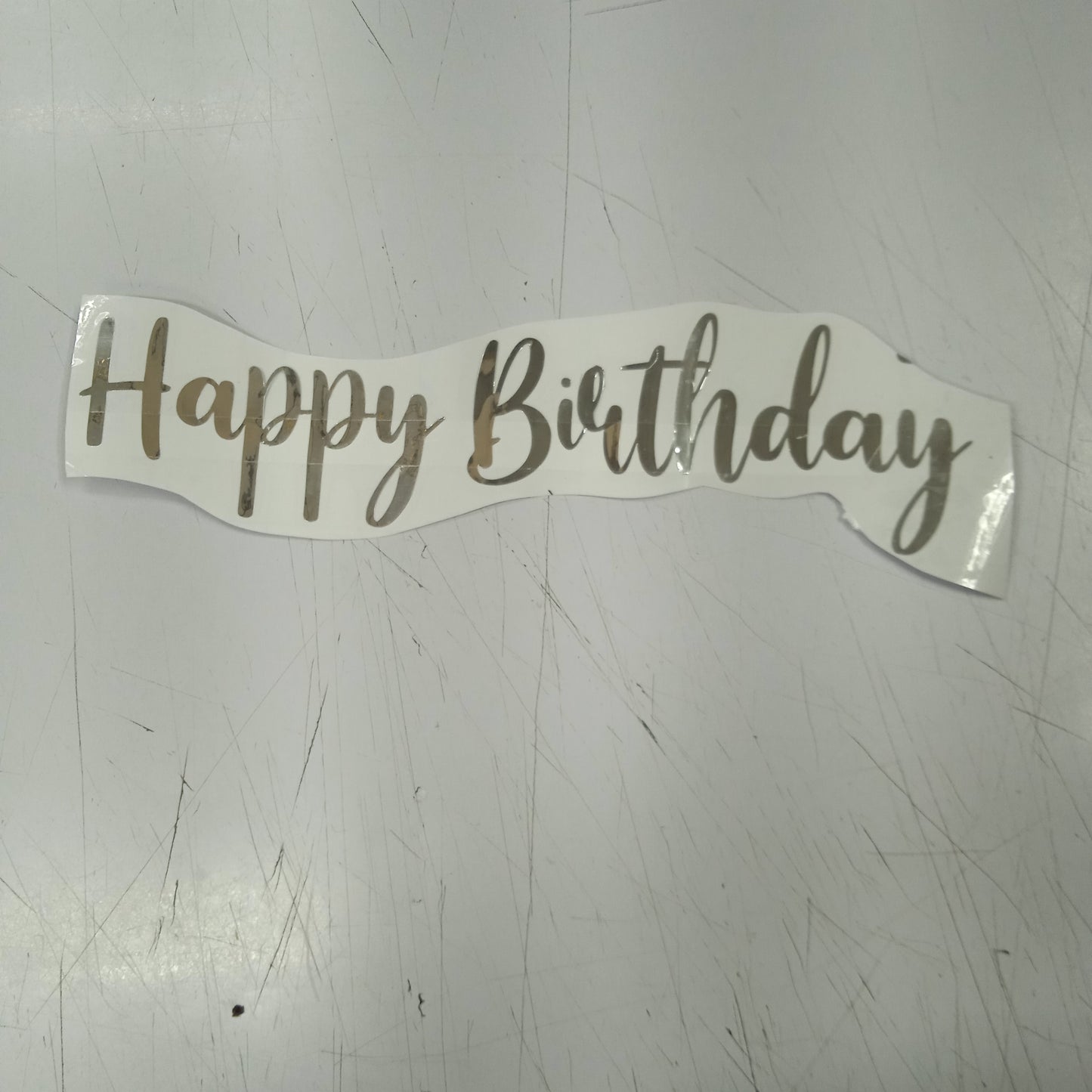 Sticker Happy Birthday Cursive