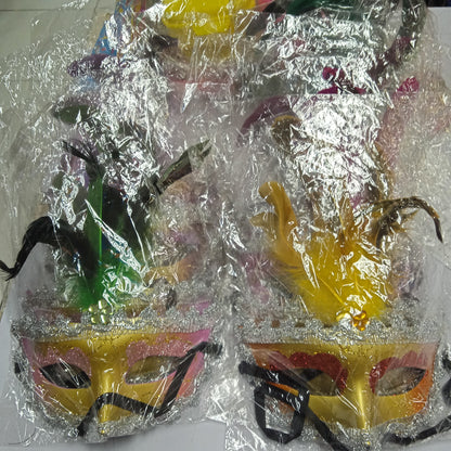Mask with Feather Design