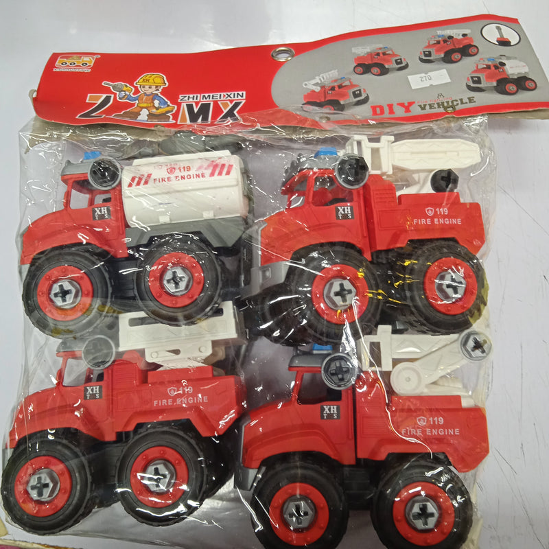 Toy Trucks Zhi Mei Xin DIY Vehicle (4in1) Assorted