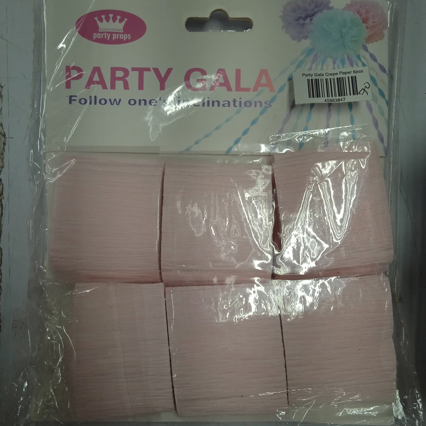 Paper crepe x 6