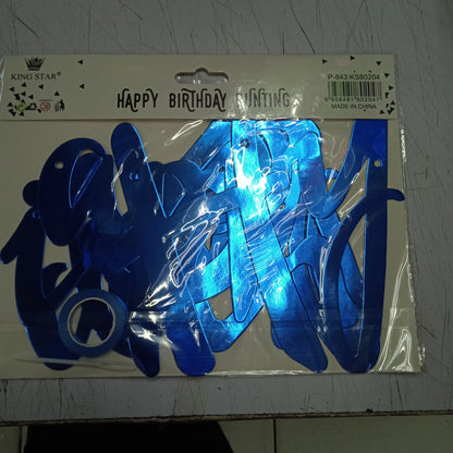 Bunting Cutout Happy Birthday Cursive