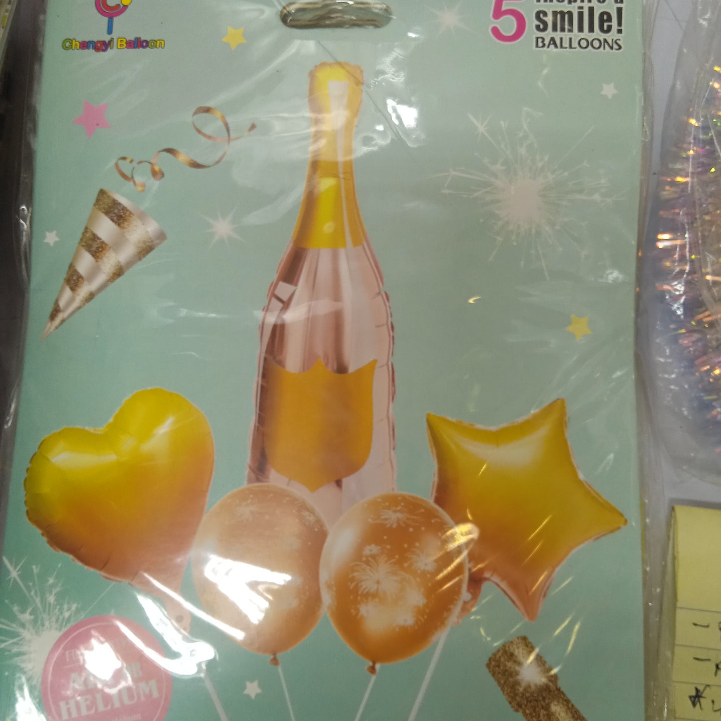 Foil Balloon Champagne Bottle