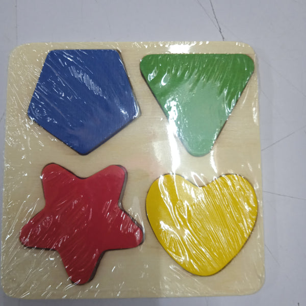 Wooden Puzzle 4 shape Small