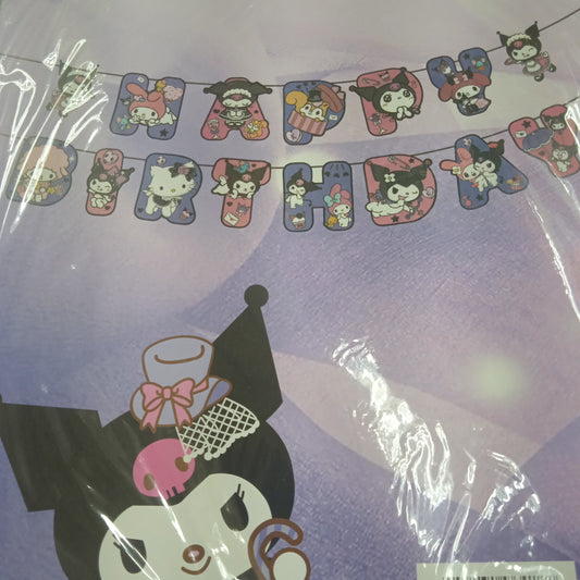 Happy birthday banner Sanrio