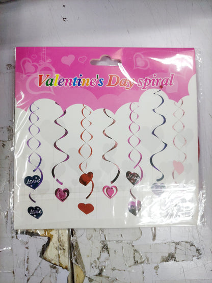 Decor Hanging Swirl Valentines