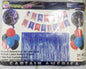 Foil Balloons Set with Banner and Curtain
