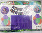 Foil Balloons Set with Banner and Curtain