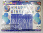 Foil Balloons Set with Banner and Curtain