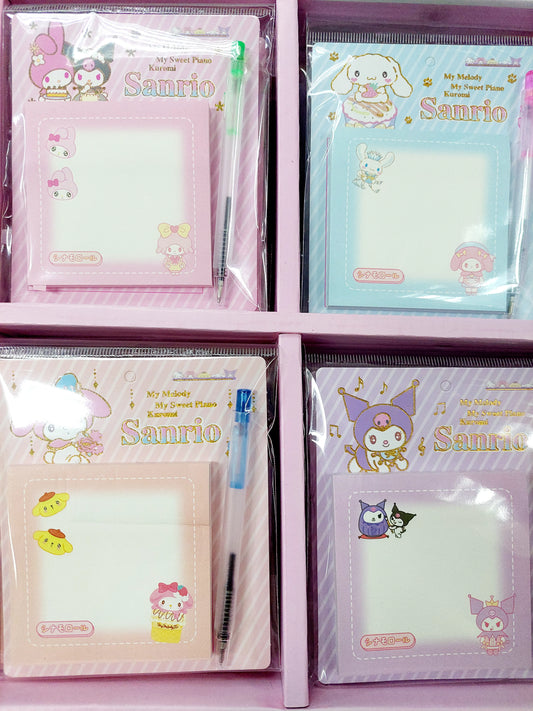 Sanrio sticky note w/ pen