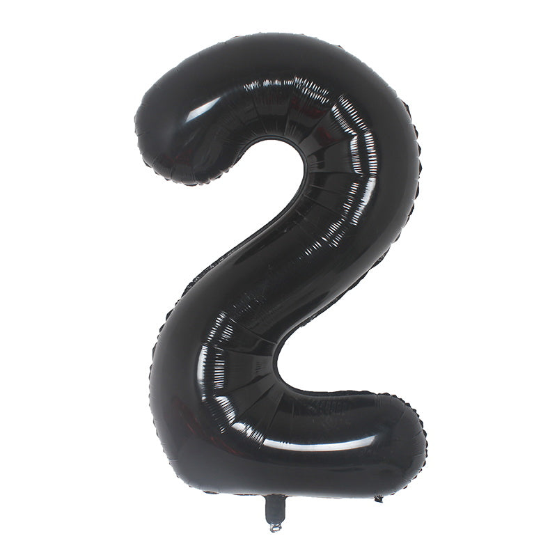 Foil Number Balloon (2FT) Black