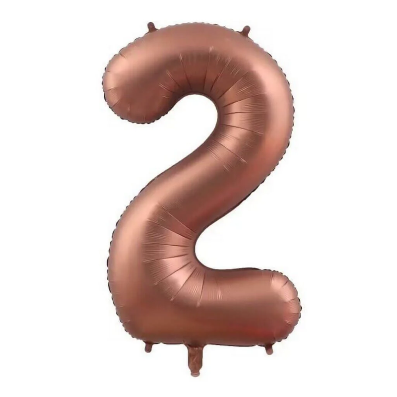 Foil Number Balloon (2FT) Chocolate