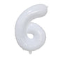 Foil Number Balloon (1FT) WHITE