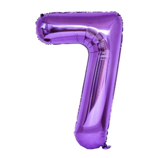 Foil Number Balloon (1FT) PURPLE