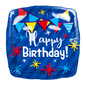 Foil Balloon Happy Birthday cursive