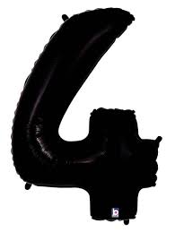 Foil Balloons Number (1FT) Black