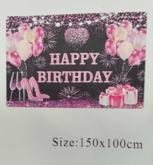 Cloth Banner Happy Birthday GIRL