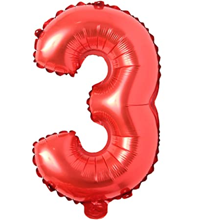 Foil Number Balloon (2FT) Red