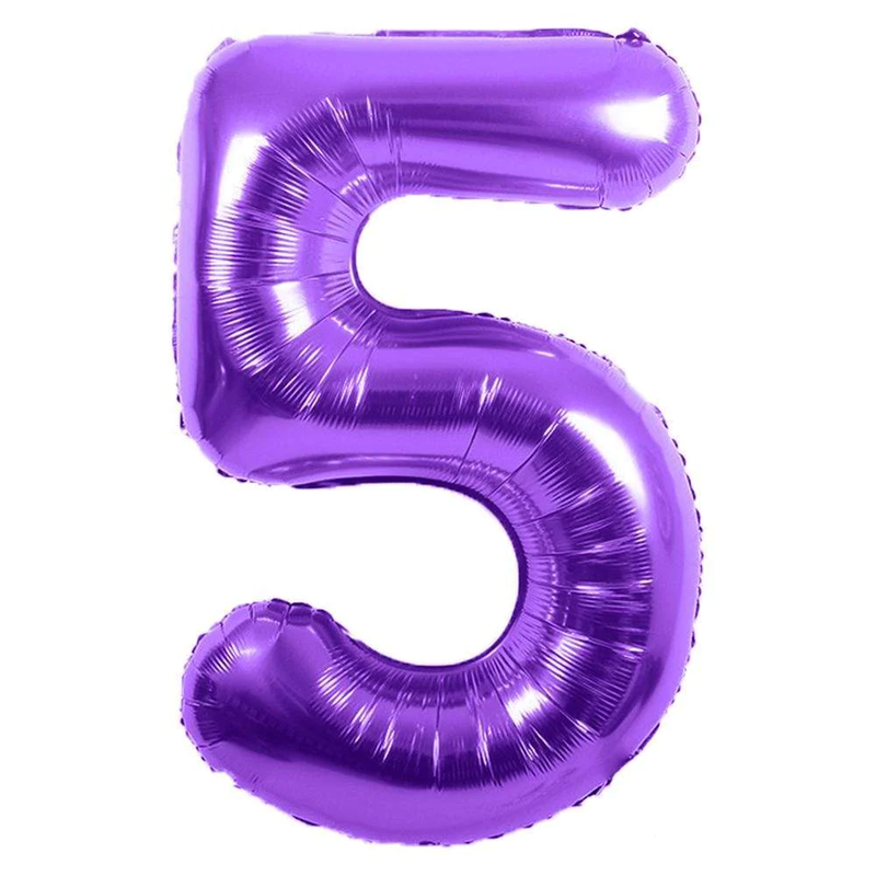 Foil Number Balloon (2FT) PURPLE