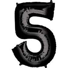 Foil Balloons Number (1FT) Black