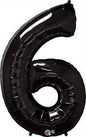 Foil Balloons Number (1FT) Black