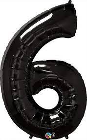 Foil Balloons Number (1FT) Black