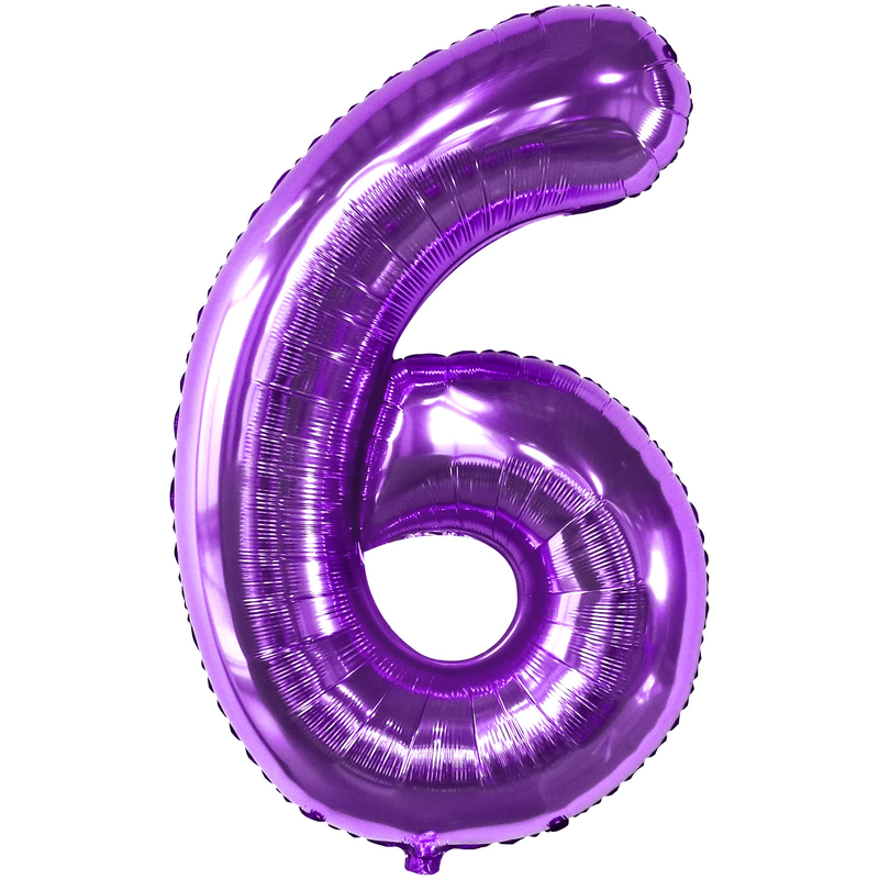 Foil Number Balloon (1FT) PURPLE