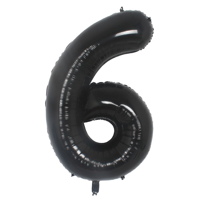 Foil Number Balloon (2FT) Black