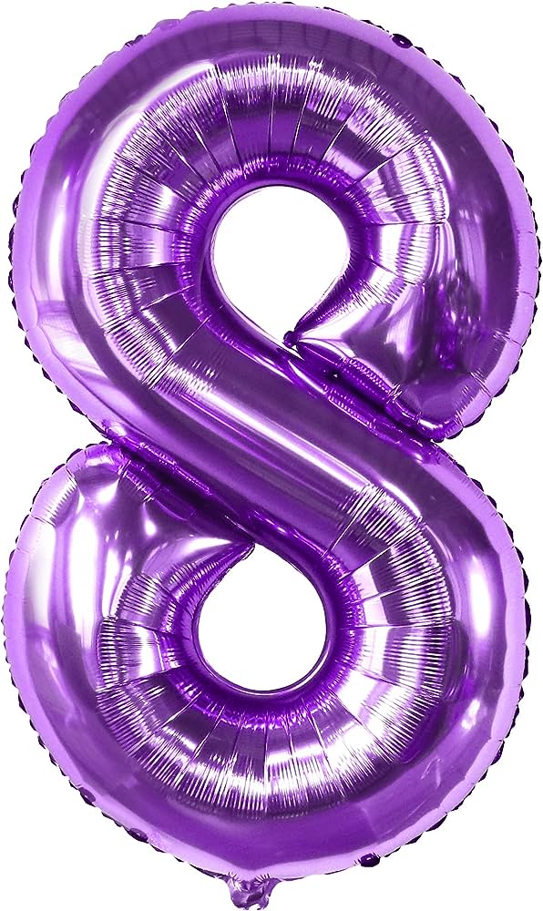 Foil Number Balloon (1FT) PURPLE