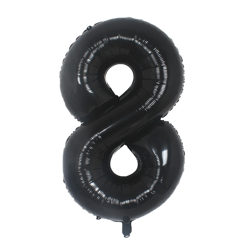 Foil Number Balloon (2FT) Black