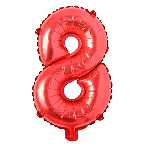 Foil Number Balloon (2FT) Red