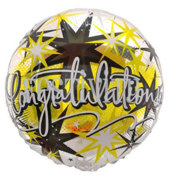 Foil Balloon Round Congratulations