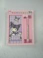 Kuromi notebook with ballpen