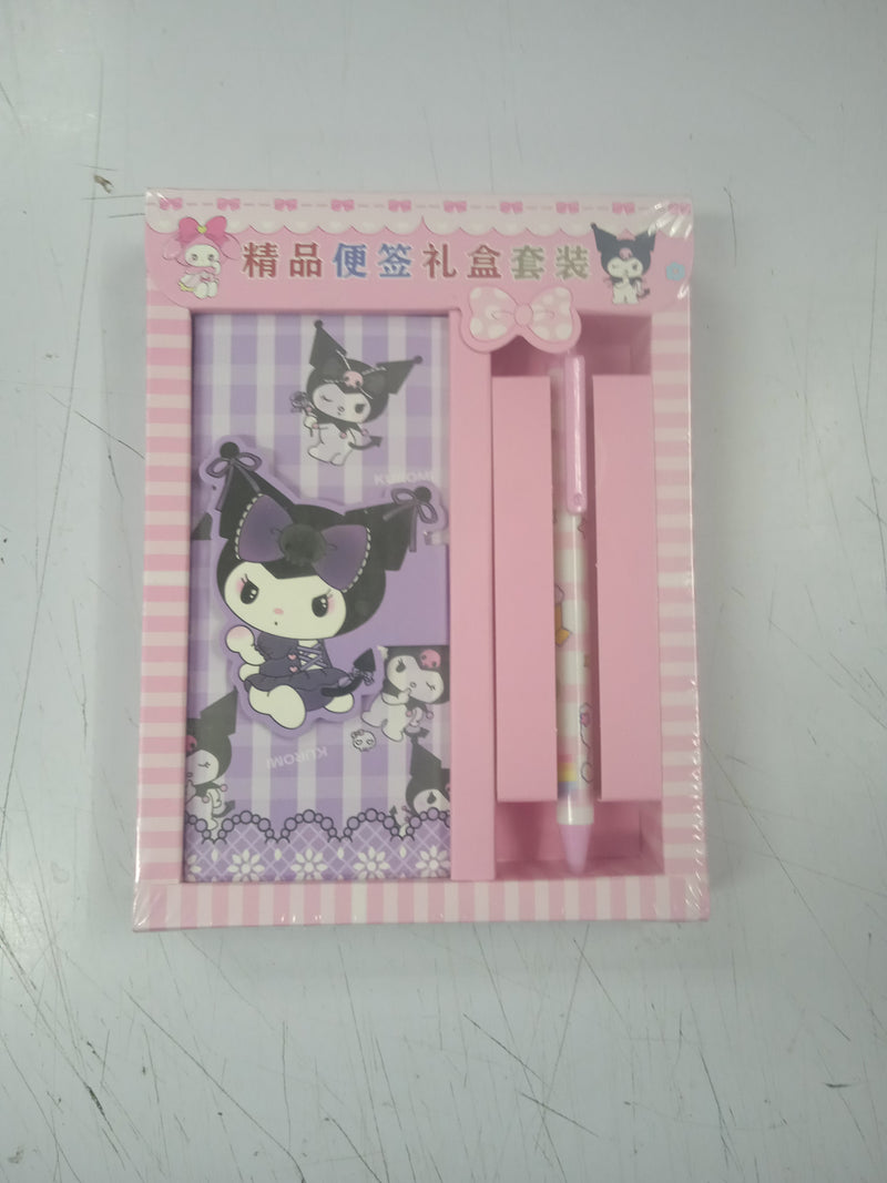 Kuromi notebook with ballpen