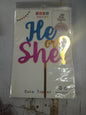 Cake topper He or She