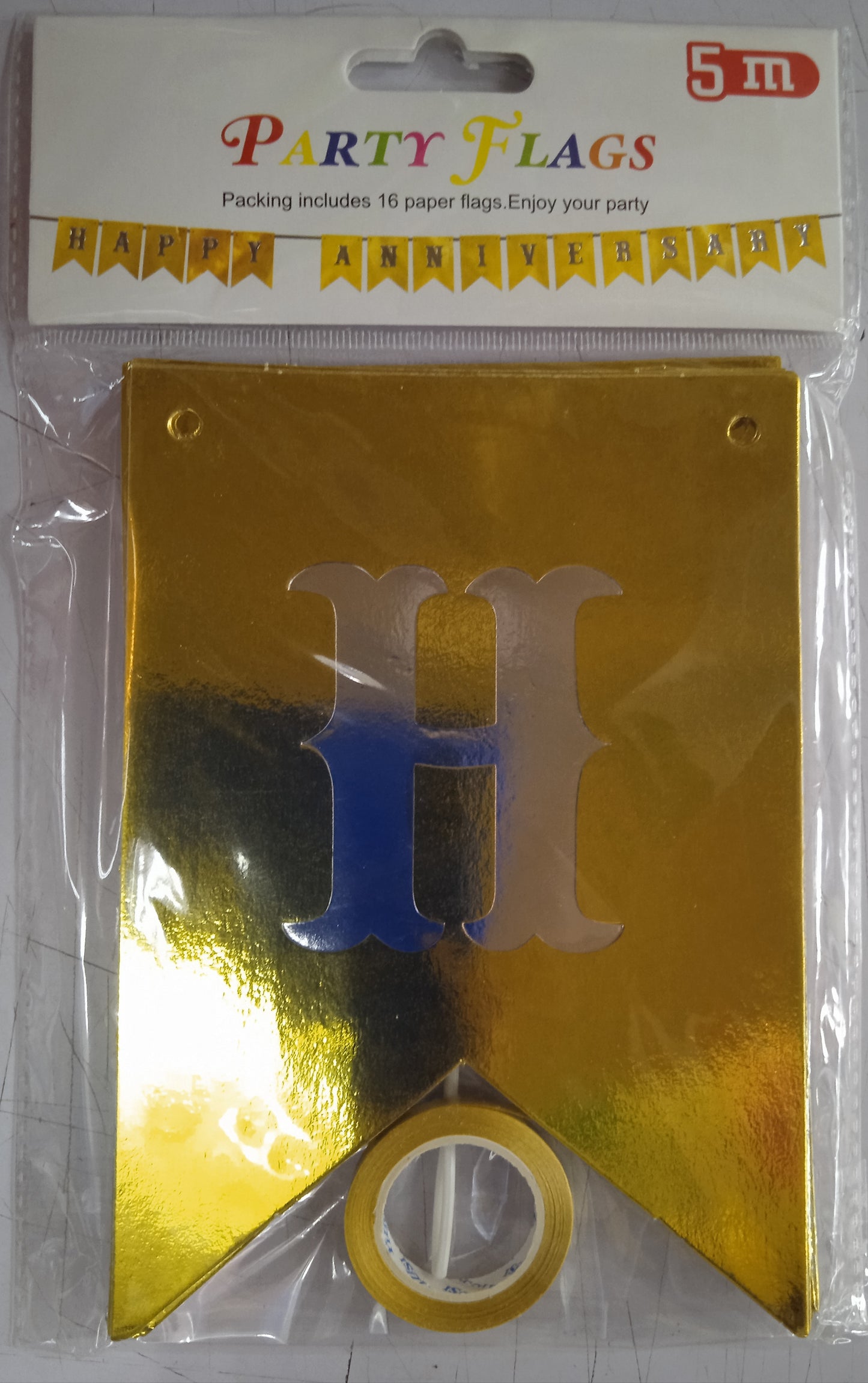 Happy Anniversary Banner Letter Small